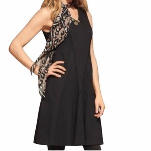 Cabi Ponte Performance Sleeveless Fit & Flare Little Black Dress | Black | Mediu